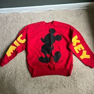 NWT DISNEY Mickey Mouse Spirit Jersey Red Decal Small S